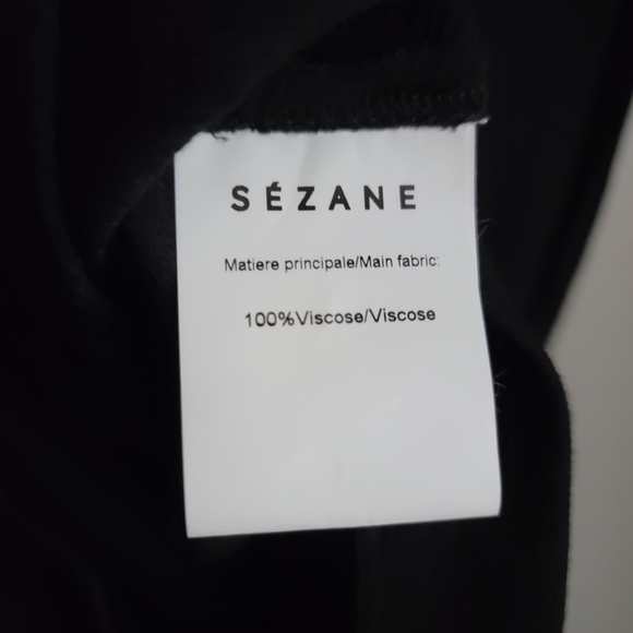 Sezane Seattle Dress in Black size 40 NWT - Picture 7 of 8